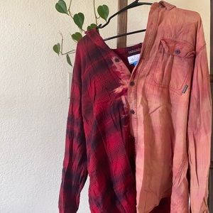 Acid washed flannel